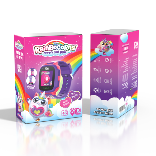 Kidiwatch ריינבוקורן 4G דור 4 שעון טלפון חכם יבואן רשמי