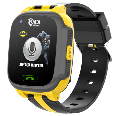 Kidiwatch באטמן 4G דור 4 שעון טלפון חכם 2 רצועות במארז