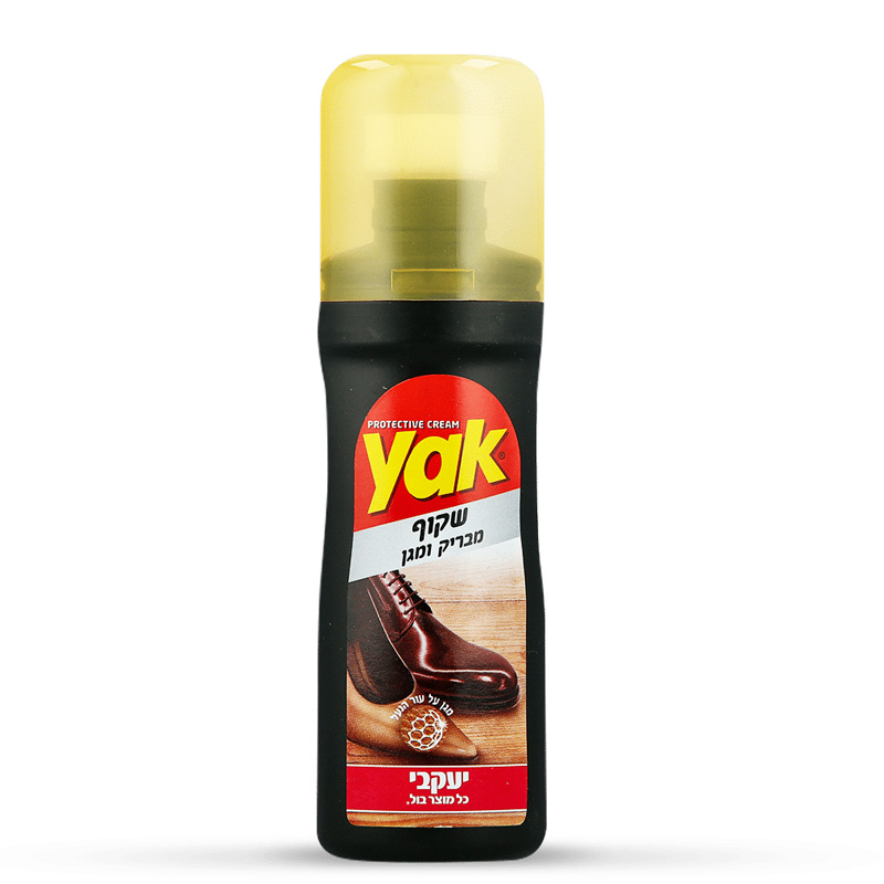 YAK- בקבוק מבריק נעליים בגוון שקוף 50 מ"ל יעקבי