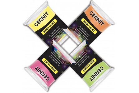 חימר פולימרי סרניט 56 גרם CERNIT סדרת NEON LIGHT