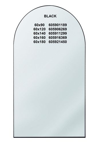 מראה מלבנית קשת מסגרת ברזל דק 60*160 ס