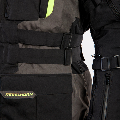 מעיל אדונצ'ר רב עונתי שחור  - REBELHORN PATROL TEXTILE JACKET