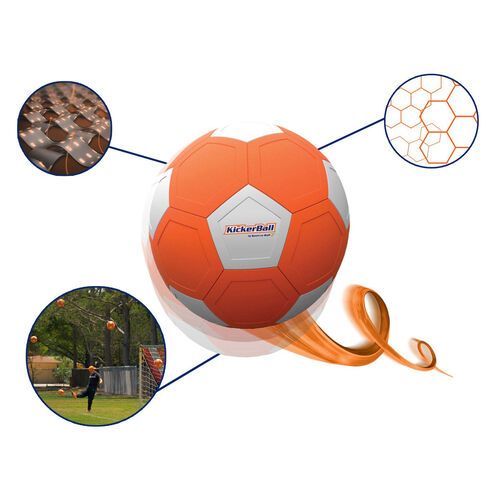 הכדור החכם - כדורגל ייחודי למשחק והקפצות, לסובב כמו אלופות ואלופים! - ירוק/לבן