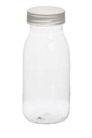 צנצנת פלסטיק עם מכסה (200 מיל) 6 יחידות