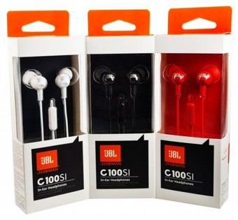 אוזניות JBL C100 עם מיקרופון מובנה