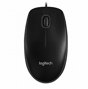 עכבר אופטי חוטי LogiTech דגם B100