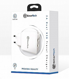 מטען קיר כפול 2A - חברת SmarTech - איכות מושלמת