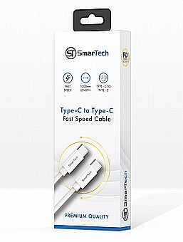 כבל PD טייפ-סי לטייפ-סי באורך 1 מטר - דגם St500 חברת SmarTech