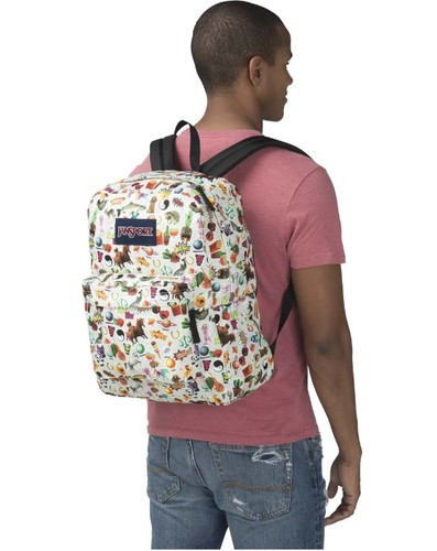 תיק ג'נספורט  JANSPORT SUPERBREAK, מדבקות