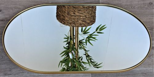 ***מראה מלבן מעוגל 60*120 ס