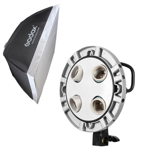 מתאם לתאורה קבועה 4 נורות עם סופטבוקס Godox TL-4K 60X60 