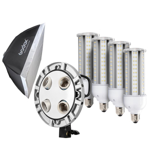 קיט תאורת לד קבועה כולל נורות וסופטבוקס Godox TL-4K PRO 