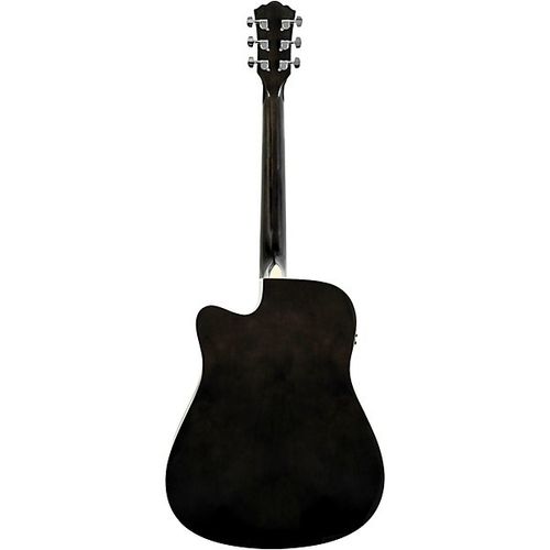 גיטרה אקוסטית מוגברת CUTAWAY בצבע שחור WA-90CE מבית WASHBURN