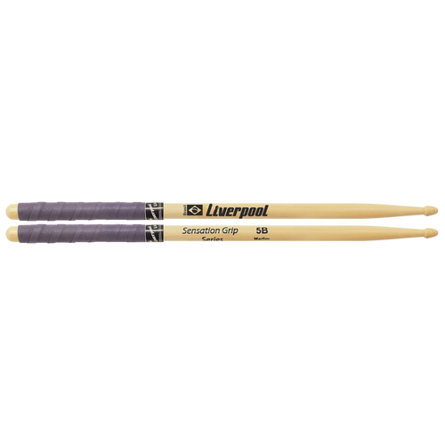 מקלות לתופים אחיזה מיוחדת Sensation Grip Series 5B Wooden Tip - Ivory מבית LIVERPOOL