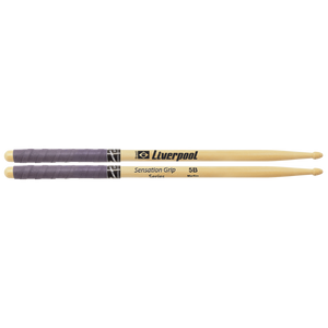 מקלות לתופים אחיזה מיוחדת Sensation Grip Series 5B Wooden Tip - Ivory מבית LIVERPOOL