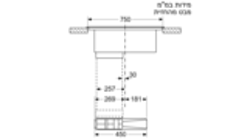 iQ700 כיריים אינדוקציה משולבות קולט אדים 80 cm surface mount with frame