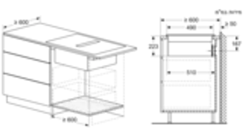 iQ700 כיריים אינדוקציה משולבות קולט אדים 80 cm surface mount with frame