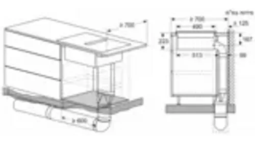 iQ700 כיריים אינדוקציה משולבות קולט אדים 80 cm surface mount with frame