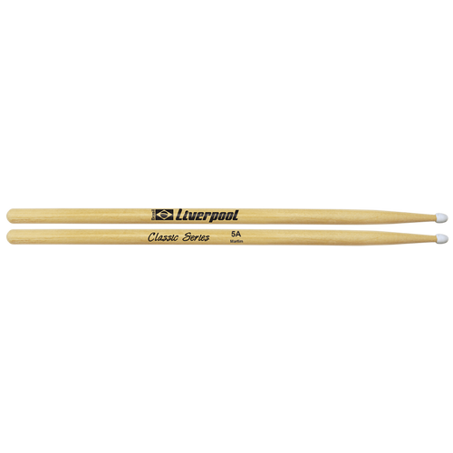 מקלות לתופים Classic Series 5A Nylon Tip מבית LIVERPOOL