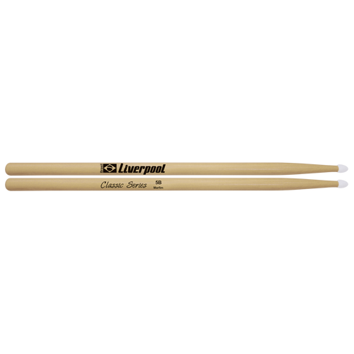 מקלות לתופים Classic Series 5B Nylon Tip מבית LIVERPOOL