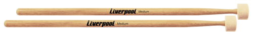 זוג מקלות תופים עם FELT HEAD מבית LIVERPOOL