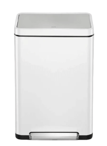 פח רגלית EKO X-CUBE 45L בצבע לבן