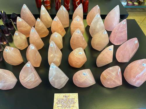רוז קוורץ להבות ROSE QUARTZ FLAMES