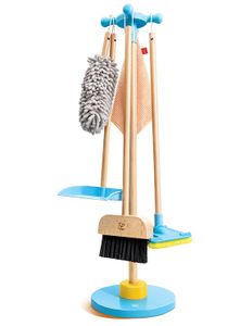 ערכת כלי ניקוי לבית 6 חלקים מעץ