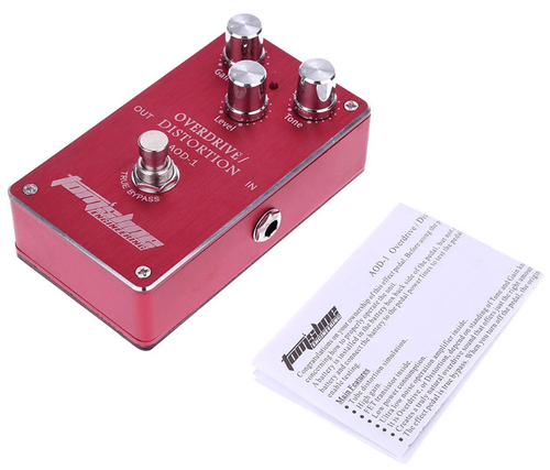 פדל דסטורשין / אובר דרייב קומפקטי לגיטרה - (Overdrive/Distortion (AOD-1 מבית Aroma