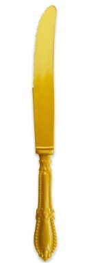 10 סכינים וינטג' זהב 