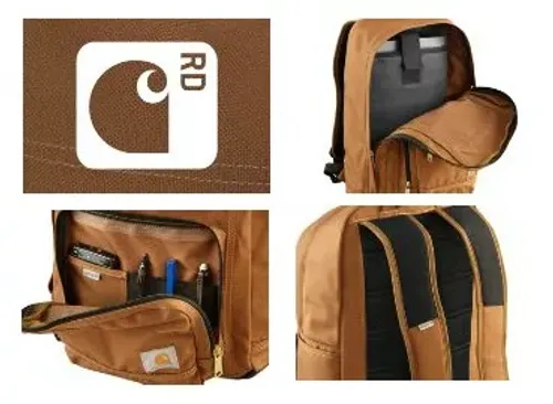 תיק גב CARHARTT מתאים ללפטופ בנפח 27L חום 