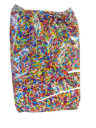 סוכריות קישוט מקרוני צבעוני 1 ק''ג Carnival Mix Sprinkles