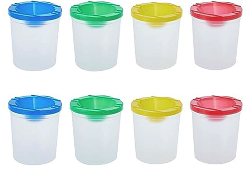 מארז 6 כוסות לניקוי מכחולים