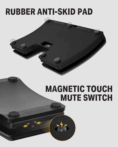 פדאל אלחוטי להעברת דפי צ'ארטים DBM1 בצבע שחור EC974 מבית DONNER