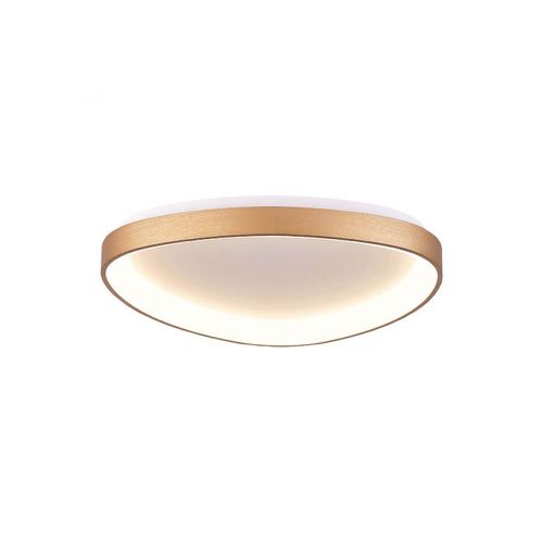 גוף תאורה צמוד תקרה אמורפי מונאקו C2 80W CCT קוטר 85 ס"מ-זהב semicom