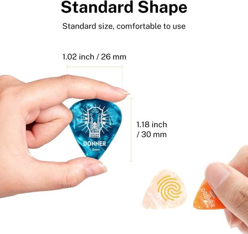 סט של 16 מפרטים איכותיים EC854 DN PICKS מבית DONNER