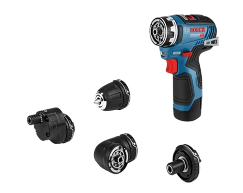 מברגה / מקדחה מודולרית בוש  GSR 12V-35 FC + שתי סוללות + מטען + מזוודה 19H3.000 