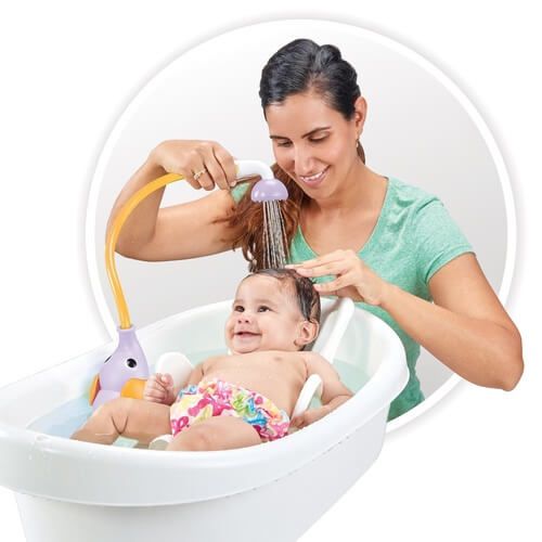 מקלחון אמבט ברז פיל יוקידו צבע ורוד/אפור