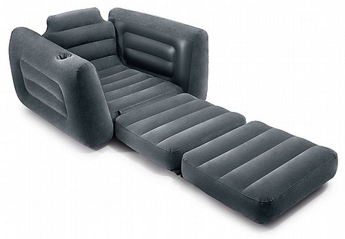 כורסה מתנפחת INTEX הנפתחת למיטת יחיד, מקט 66551