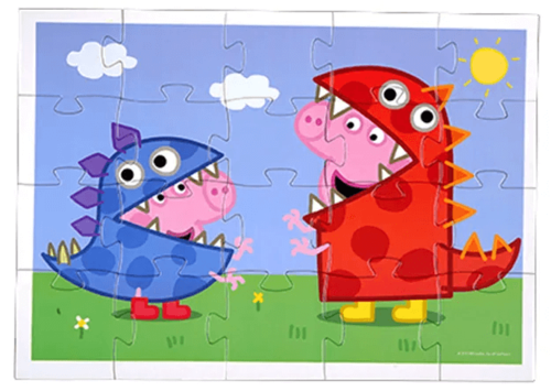 פאזל 24 חלקים פפה פיג וג'ורג'