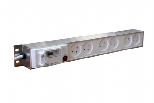 פס שקעים חשמל 6 יציאות KB PDU-6 לארון תקשורת