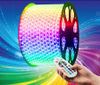 פס לד מוגן מים חיבור ישיר למתח 220V מחליף צבעים RGB 