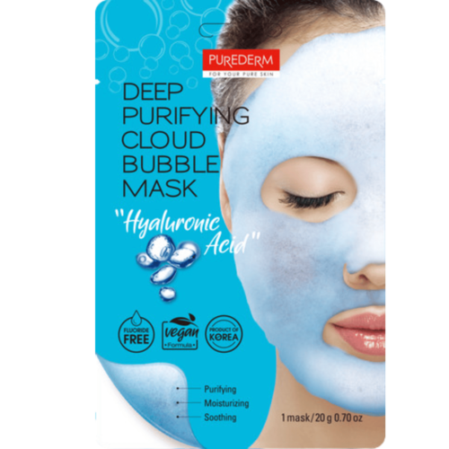 מסכת בועות חומצה היאלורונית Hyaluronic Acid - פיורדרם | PUREDERM