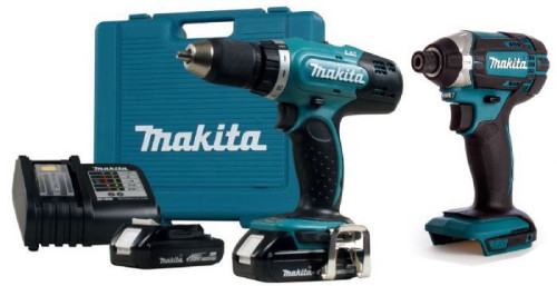 סט מברגות 18V +  סוללות 2X1.5A - מקיטה Makita - דגם DLX2141Q1 
