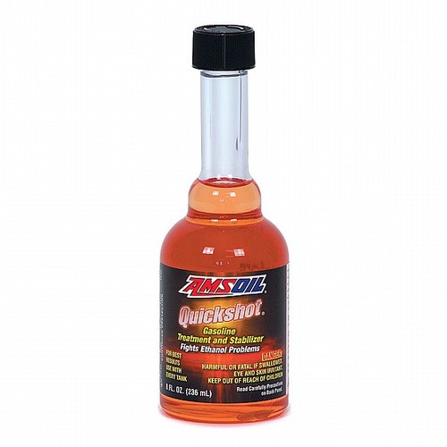 ‏Quickshot מנקה מערכת דלק ומטפל בתערובת אתנול לרכבי ספורט