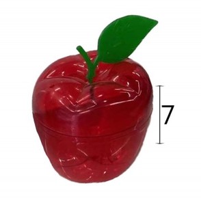 12 קופסא תפוח פלסטיק אדום/ 7 ס