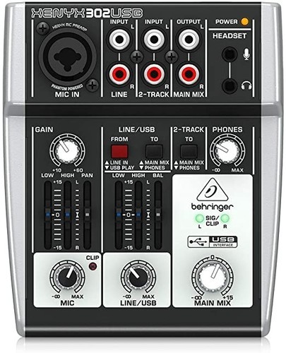  כרטיס קול - Behringer Xenix 302USB