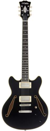 גיטרה חשמלית 1/4 נפח כולל ארגז D'Angelico EXCEL MINI DC TOUR SOLID BLACK