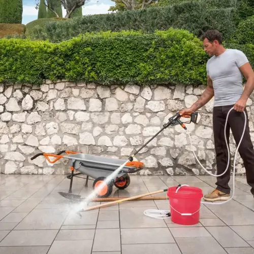 מכשיר שטיפה בלחץ 20V כולל אביזרים וסוללה