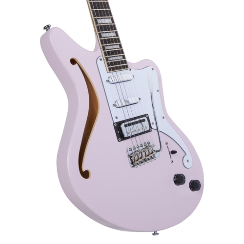 גיטרה חשמלית + נרתיק D'Angelico PREMIER BEDFORD SH SHELL PINK